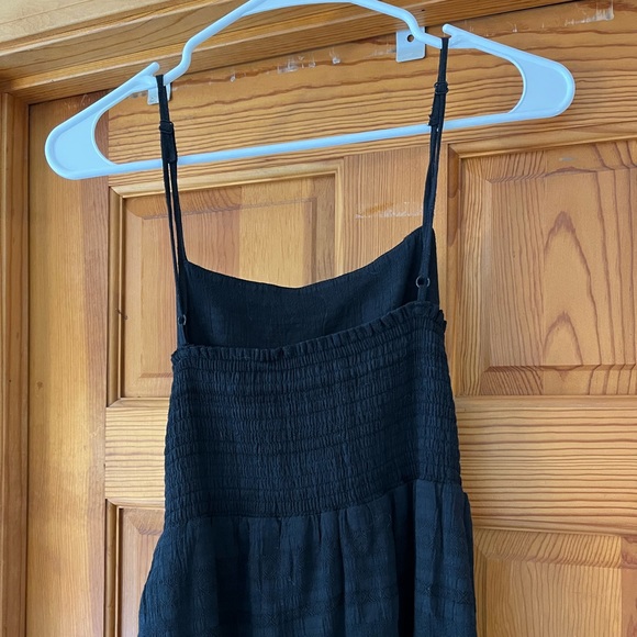 American Eagle women medium black faux wrap sundress - Picture 7 of 12